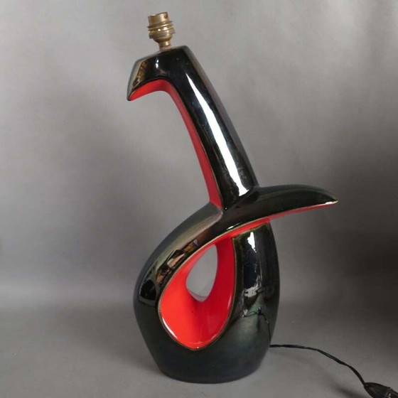 Image 1 of Vintage ceramic table lamp from Vallauris, France 1959