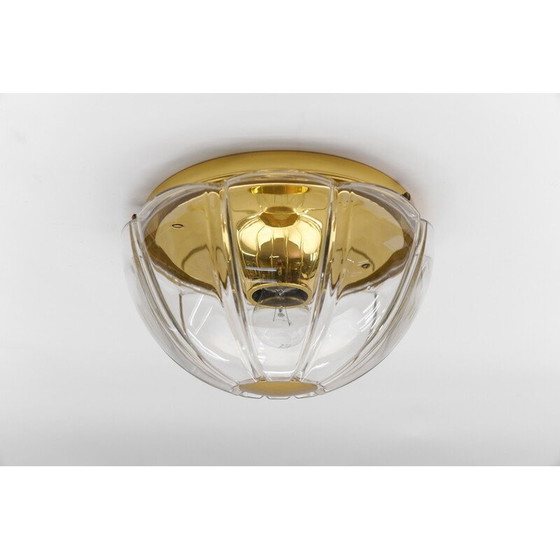 Image 1 of Lampada da soffitto ottagonale in vetro vintage per Limburg, Germania, 1960