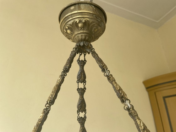 Image 1 of 1930s Lamp Pendant Lamp Scale Lamp French