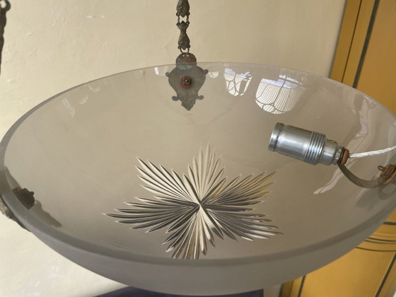 Image 1 of 1930s Lamp Pendant Lamp Scale Lamp French