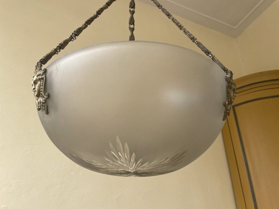 Image 1 of 1930s Lamp Pendant Lamp Scale Lamp French