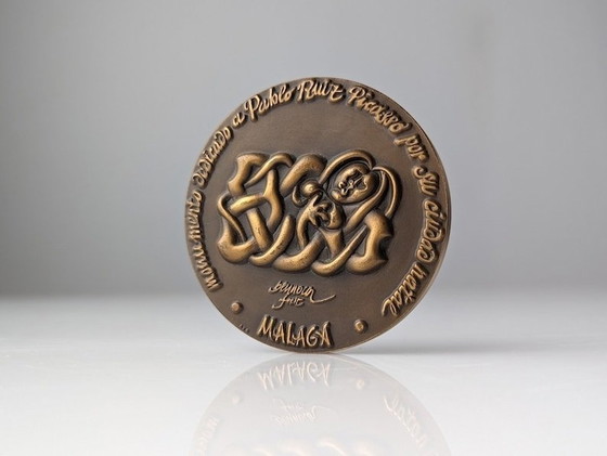 Image 1 of Medal Tribute To Picasso By Miguel Berrocal 1981