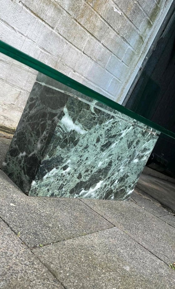 Image 1 of Marble And Glass Coffee Table