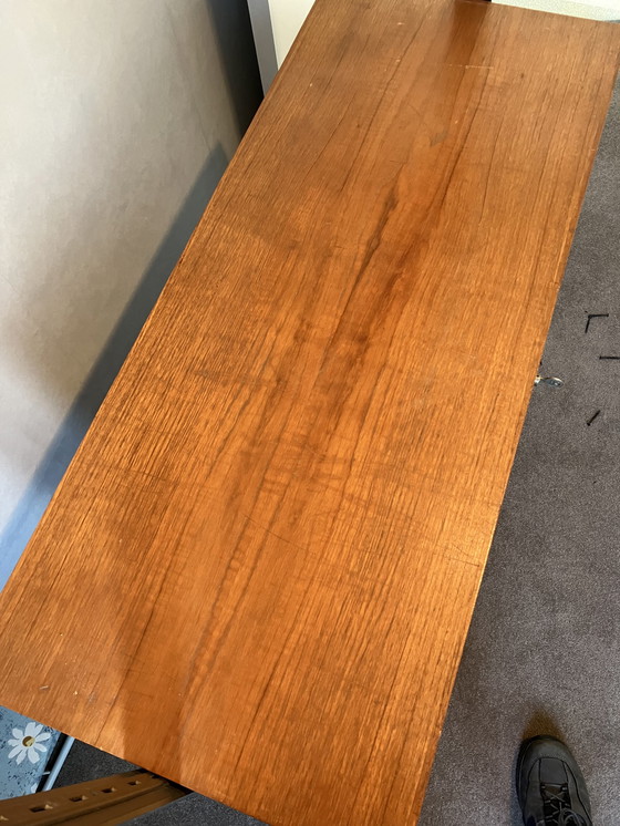 Image 1 of Bibliothèque vintage avec cadre métallique anthracite