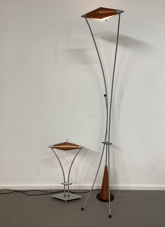 Image 1 of Set of Postmodern Plume Lamps Scopelight Frans Schrofer Rare