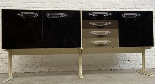 Raymond Loewy Df 2000 Xline Sideboard/Bar Produced By Doubinsky Fréres