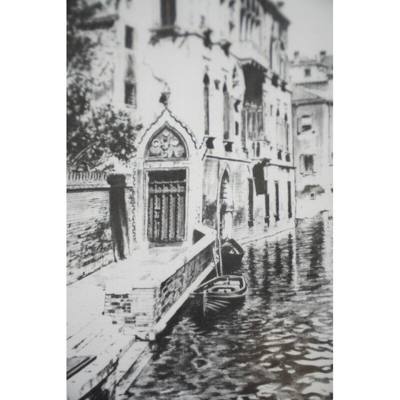 Image 1 of Pair of vintage wood and glass screen prints by Nicholas d'Amico, 1980