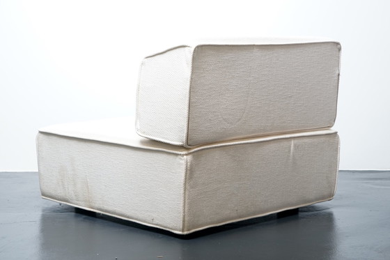 Image 1 of Trio sofa element in original white fabric from Cor, 1970s