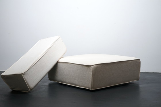 Image 1 of Trio sofa element in original white fabric from Cor, 1970s