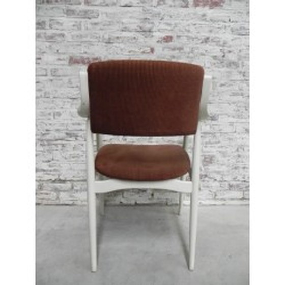 Image 1 of 3x chaises vintage avec revêtement en velours côtelé