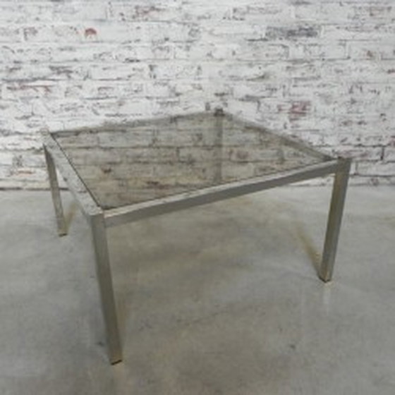 Image 1 of Table basse Hollywood Regency 65 x 65 cm - années 1970