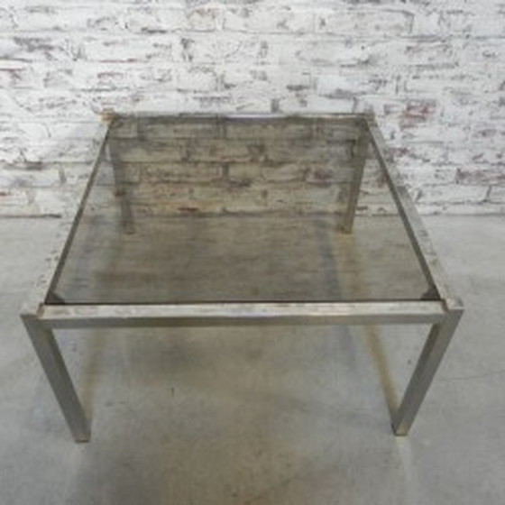 Image 1 of Table basse Hollywood Regency 65 x 65 cm - années 1970