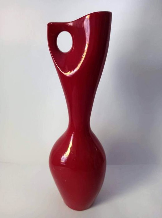 Image 1 of Vaso vintage in eosina • Porcellana • Fürtös György • Zsolnay • 1960