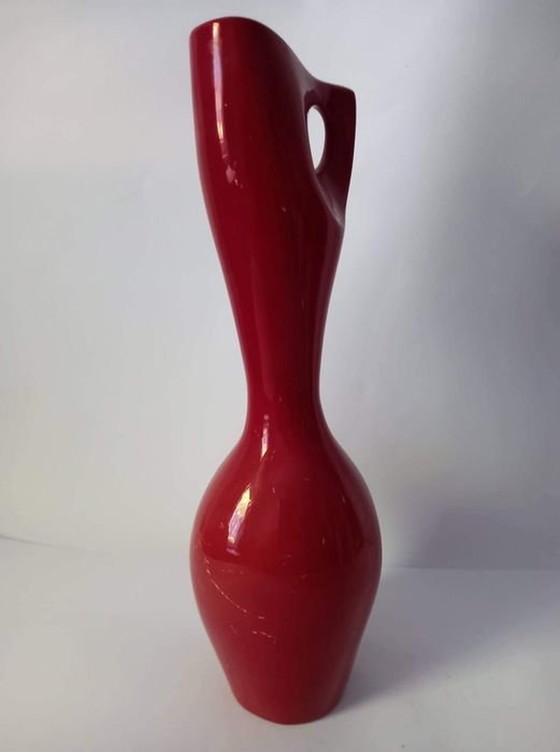 Image 1 of Vaso vintage in eosina • Porcellana • Fürtös György • Zsolnay • 1960