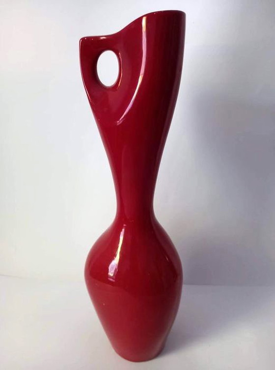 Image 1 of Vaso vintage in eosina • Porcellana • Fürtös György • Zsolnay • 1960
