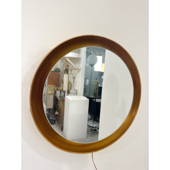 Image 1 of Vintage gilded mirror in wooden frame, Italy 1960