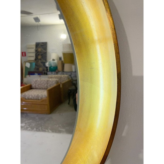 Image 1 of Vintage gilded mirror in wooden frame, Italy 1960