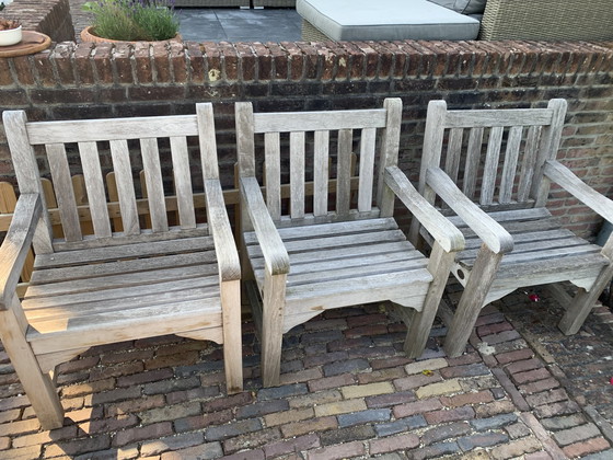 Image 1 of 8 x chaises de jardin Teak & Garden