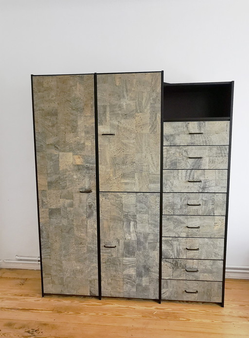 Interlübke Bip Line cork + closet + chest of drawers