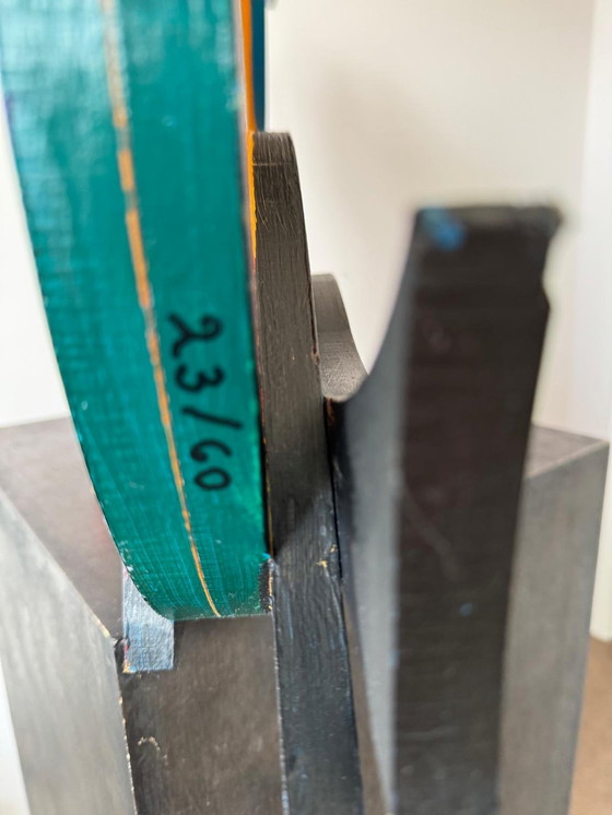 Image 1 of Hermosa escultura de madera pintada a mano por Corneille