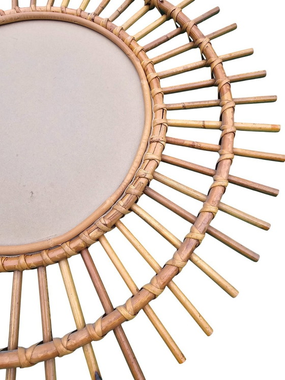 Image 1 of Rattan Sun Mirror