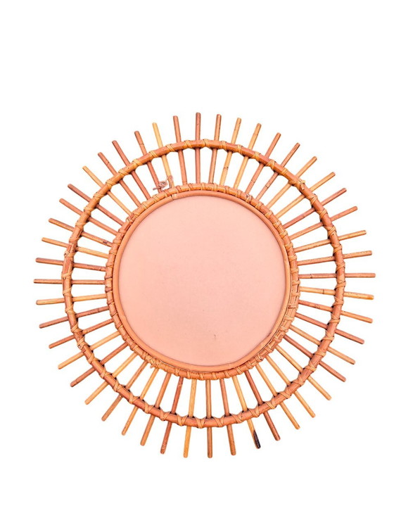 Image 1 of Rattan Sun Mirror