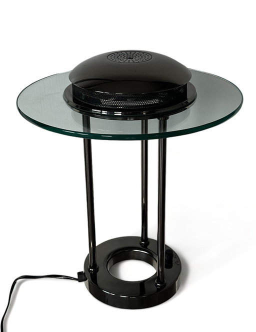 Robert Sonneman vintage SMC boxford tafellamp glas 1980