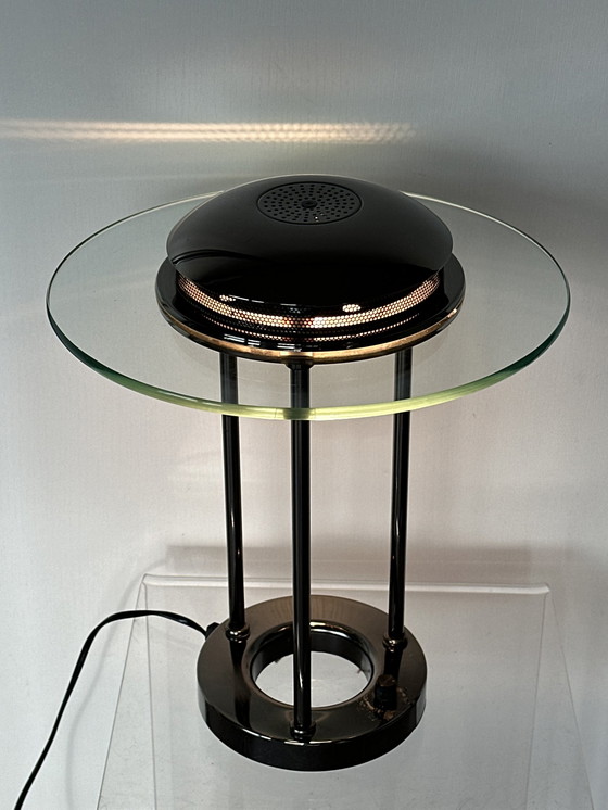 Image 1 of Robert Sonneman vintage SMC boxford tafellamp glas 1980