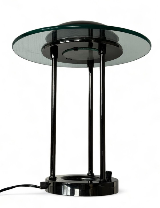 Image 1 of Robert Sonneman vintage SMC boxford tafellamp glas 1980