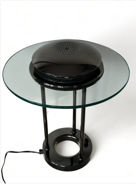 Image 1 of Robert Sonneman vintage SMC boxford tafellamp glas 1980