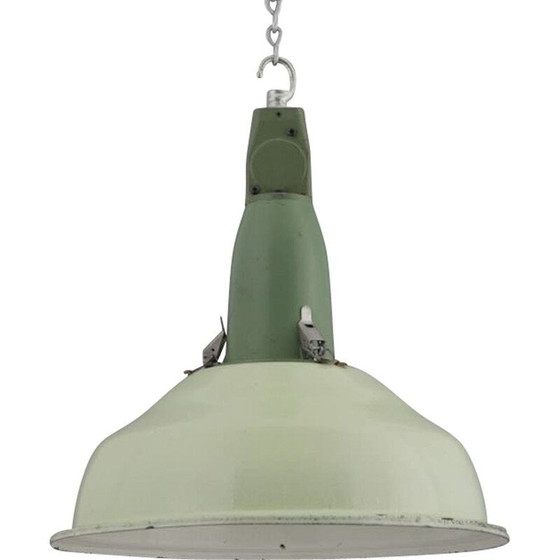Image 1 of Vintage soviet industrial pendant lamp