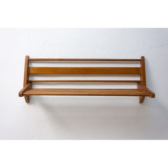Image 1 of Vintage wooden wall shelf by Krásná Jizba, 1960
