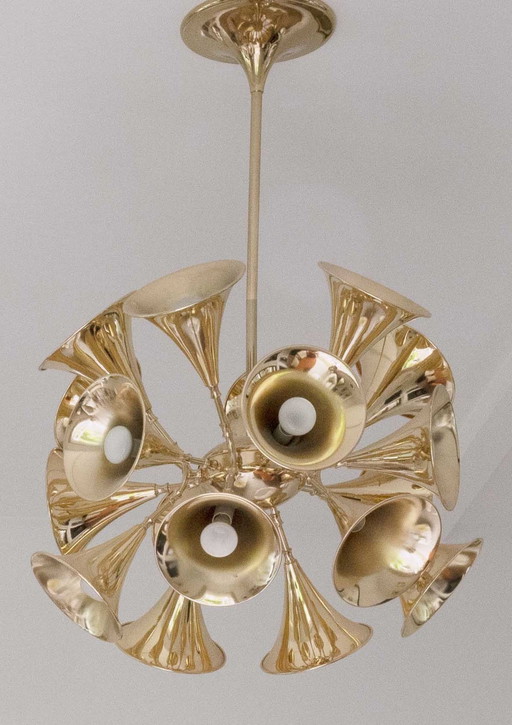 Eichholtz Pendant Lamp Chandelier Brass