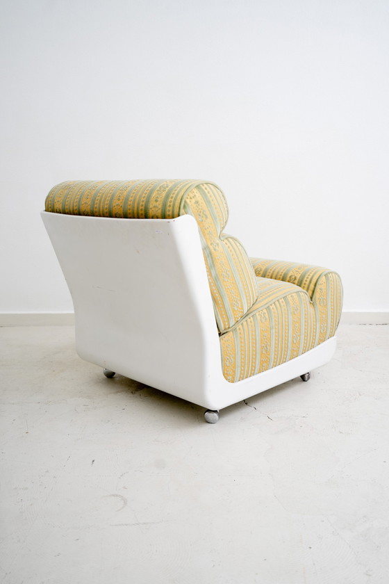 Image 1 of Striped modular lounge chair from the 1970s