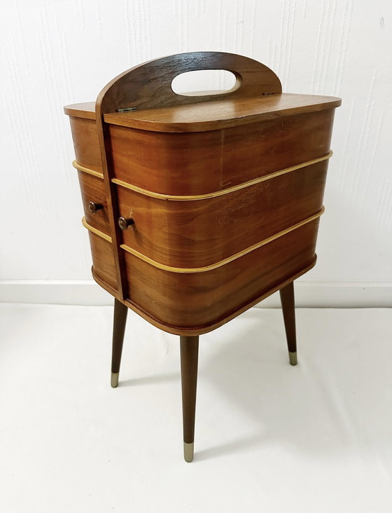 Image 1 of Mid-century sewing box