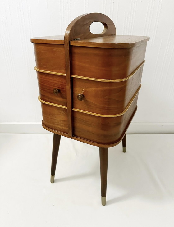 Image 1 of Mid-century sewing box