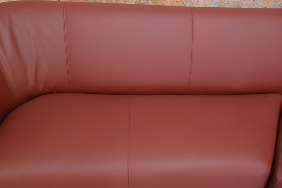 Image 1 of Newly Upholstered Leather Leolux Pupilla Design Corner Sofa