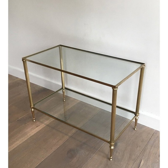 Image 1 of Pair of vintage brass sofa ends, 1940s
