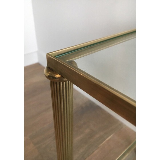 Image 1 of Pair of vintage brass sofa ends, 1940s