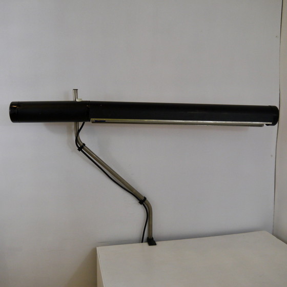 Image 1 of Lampada da scrivania industriale vintage, lampada fluorescente