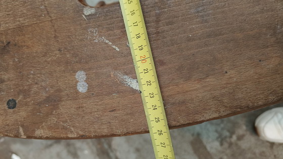 Image 1 of Vintage Wooden Rustic Brocante Kitchen Stair Stool