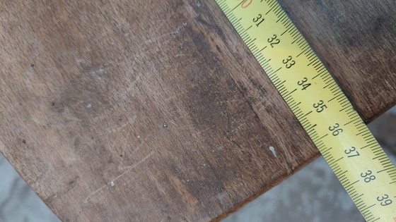 Image 1 of Vintage Wooden Rustic Brocante Kitchen Stair Stool