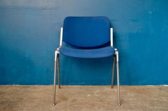 Image 1 of 55x Dsc 106 Blue Chairs By Giancarlo Piretti For Castelli