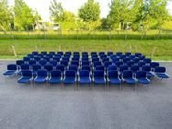 Image 1 of 55x Dsc 106 Blue Chairs By Giancarlo Piretti For Castelli