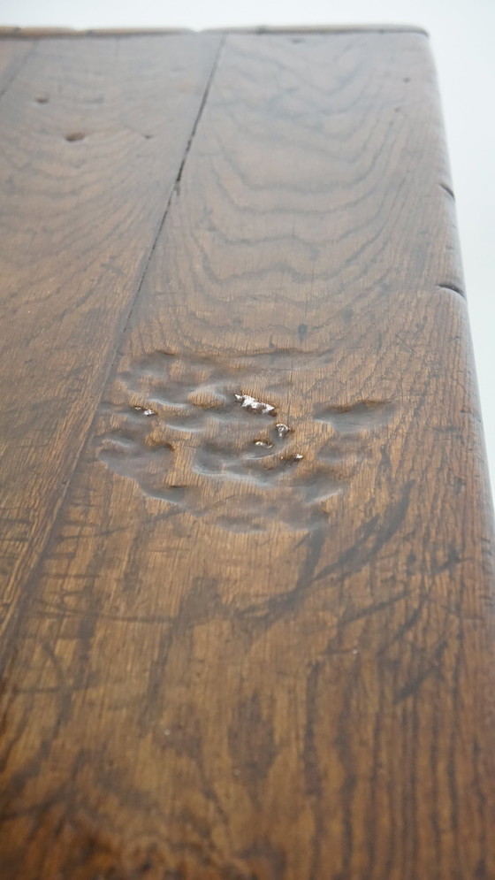 Image 1 of Large Oak Dining Table