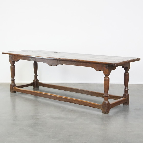 Image 1 of Large Oak Dining Table