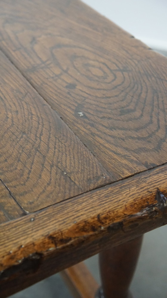 Image 1 of Large Oak Dining Table