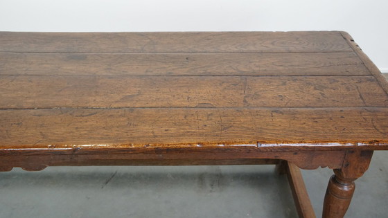 Image 1 of Large Oak Dining Table