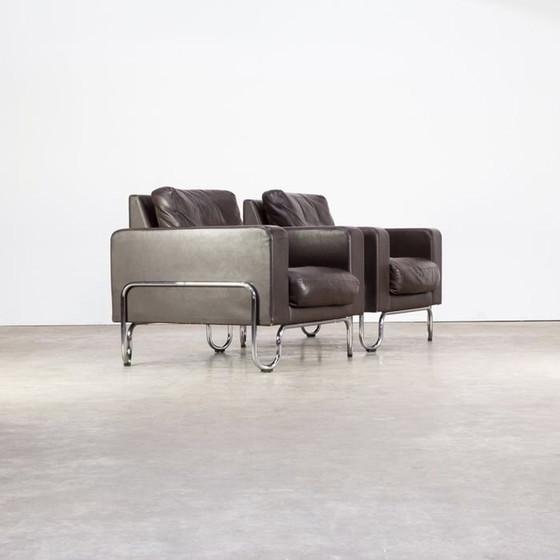 Image 1 of 2x Gebr. van der Stroom Dutch Orignals model gispen 441 Lounge chair