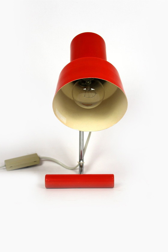 Image 1 of Red Table Lamp By Josef Hurka For Napako, 1960S